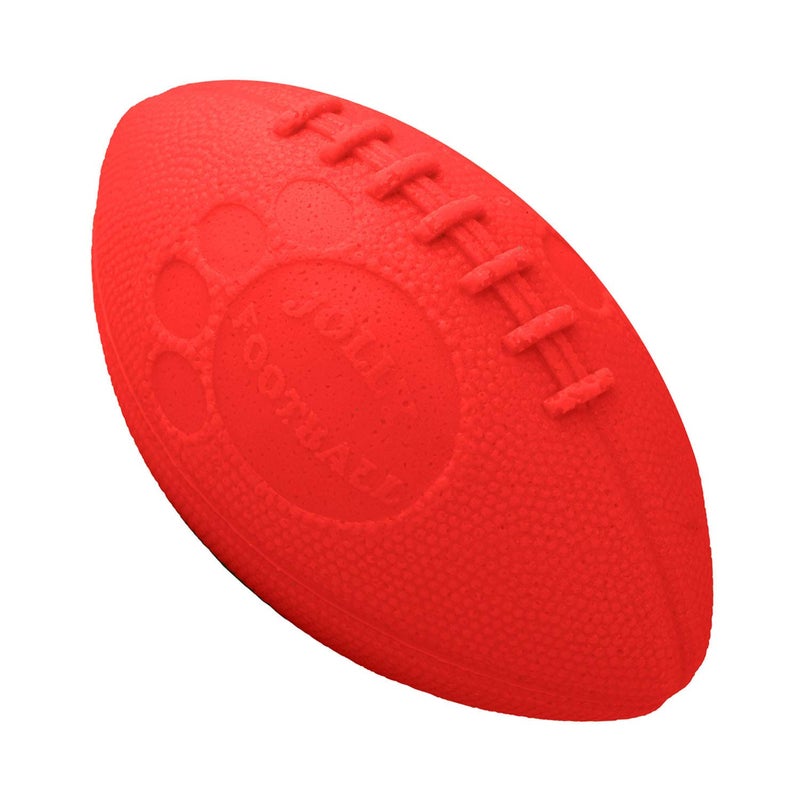 Jolly Pets Football Dog Toy, 8 Inches, Orange - Image 1